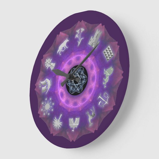 Zwölf Stämme Große Wanduhr (Winkel)