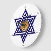 Zwölf Stämme Israel-Acryl-Uhr Große Wanduhr (Winkel)