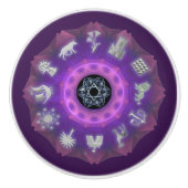 Zwölf Stämme Keramikknauf (Vorderseite)