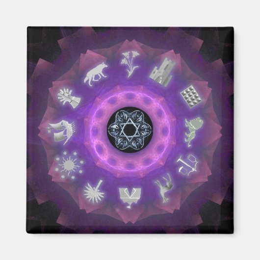 Zwölf Stämme Magnet (Vorne)