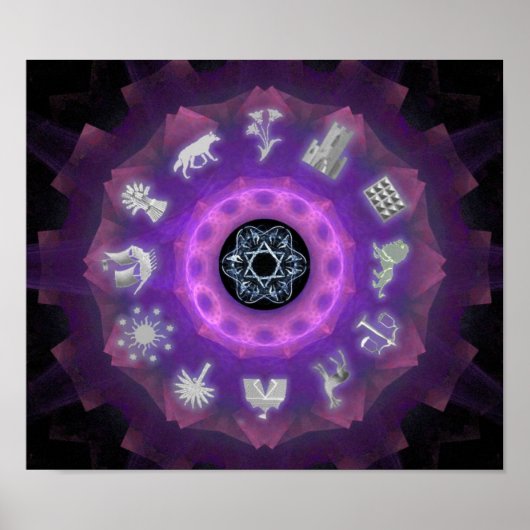 Zwölf Stämme Poster (Vorne)