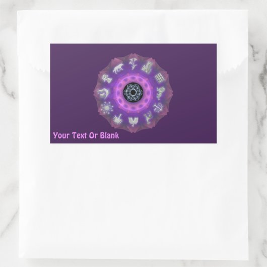 Zwölf Stämme Rechteckiger Aufkleber (Tasche)