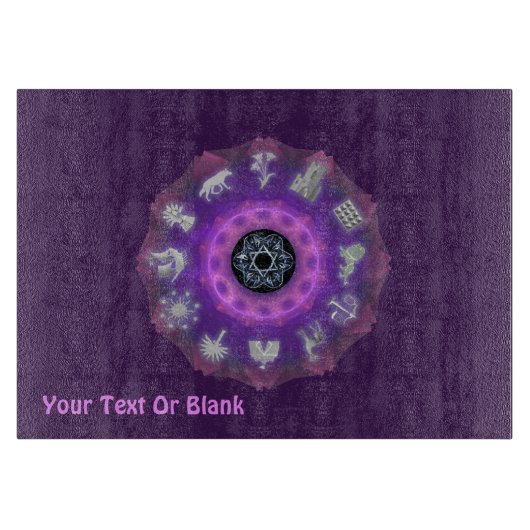 Zwölf Stämme Schneidebrett (Vorderseite)