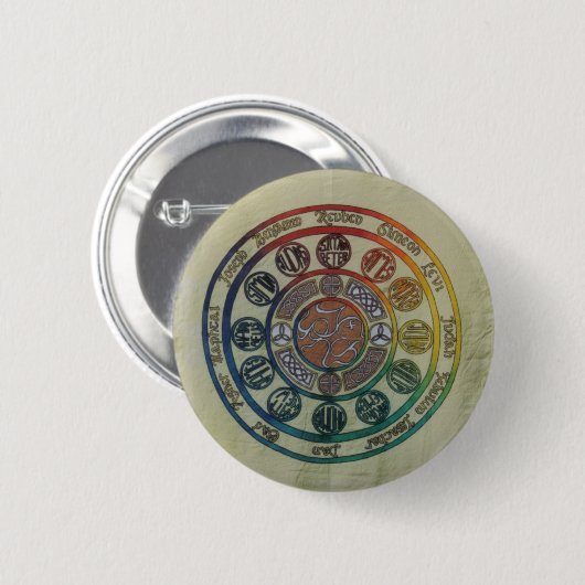 Zwölf Stämme und Schüler Button (Vorne & Hinten)