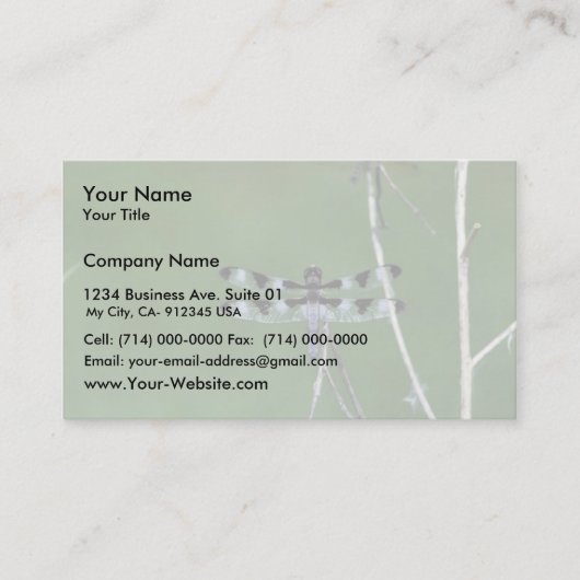 Zwölf-Stelle Abstreicheisen Visitenkarte (Vorderseite)