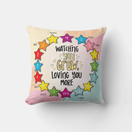 Zwölf Sterne der Liebe: MonatsBaby-Meilenstein-Str Kissen