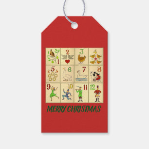 ZWÖLF TAGE des WEIHNACHTENgeschenk-Umbaus Geschenkanhänger