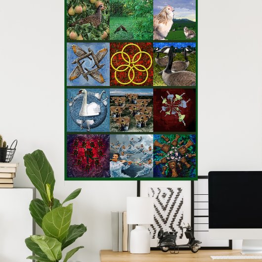 Zwölf Tage Weihnachten - Das Poster (Heimbüro)