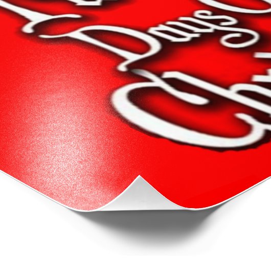 Zwölf Tage Weihnachten Fotodruck (Ecke)