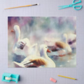 Zwölf Tage Weihnachten: Gänse A-Lay, Seidenpapier (Basteln)