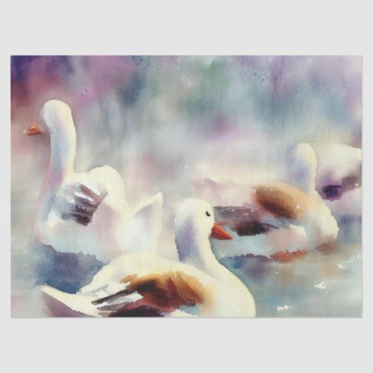 Zwölf Tage Weihnachten: Gänse A-Lay, Seidenpapier (Vorderseite)