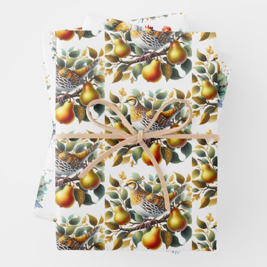 Zwölf Tage Weihnachten  Geschenkpapier Set (Beispiel)
