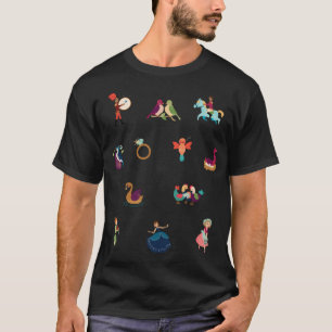Zwölf Tage Weihnachten gezählt T-Shirt