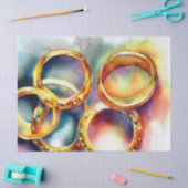 Zwölf Tage Weihnachten: Goldene Ringe (D), Seidenpapier (Basteln)