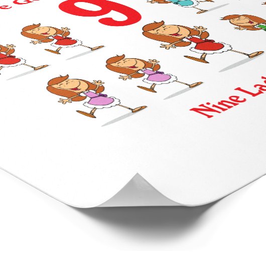 Zwölf Tage Weihnachten Poster (Ecke)