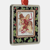 Zwölf Tage Weihnachten Silbernes Ornament (Rechts)