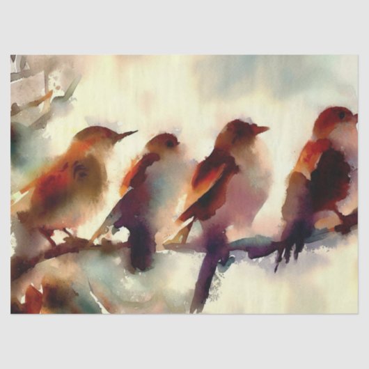 Zwölf Tage Weihnachten: Vögel anrufen (A), Seidenpapier (Vorderseite)