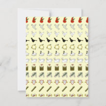 Zwölf Tage Weihnachtseinladung