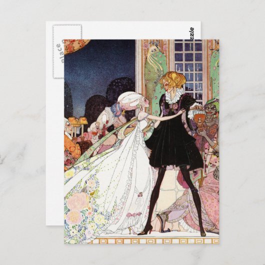 Zwölf Tanzprinzesse von Kay Nielsen Postkarte (Vorne/Hinten)