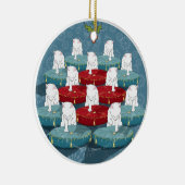 Zwölf trommelnde Katzen… Keramikornament (Rechts)