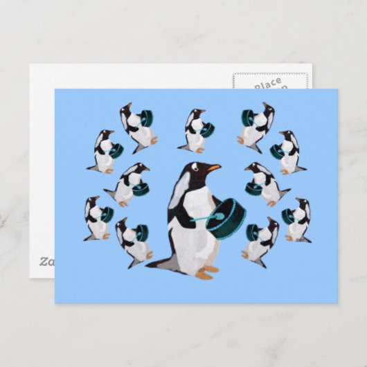 Zwölf Trommler trommeln Postkarten (Vorne/Hinten)