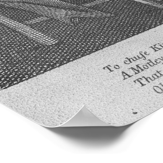 zwölfte Nacht, 1794 Poster (Ecke)