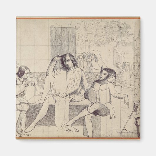 Zwölfte Nacht, c.1850 Magnet (Vorne)