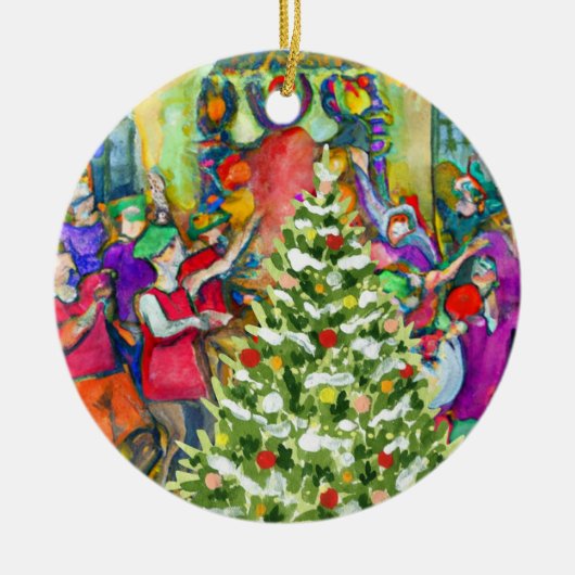 Zwölfte Nacht Keramik Ornament (Vorne)