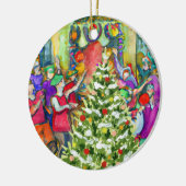 Zwölfte Nacht Keramik Ornament (Links)