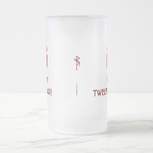 Zwölfte Nacht Neujahr Bindrune Mattiert Mead Tasse (Mittel)