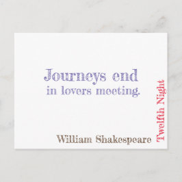 Zwölfte Nacht Postkarte