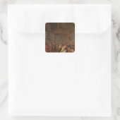 Zwölfte Nacht Quadratischer Aufkleber (Tasche)