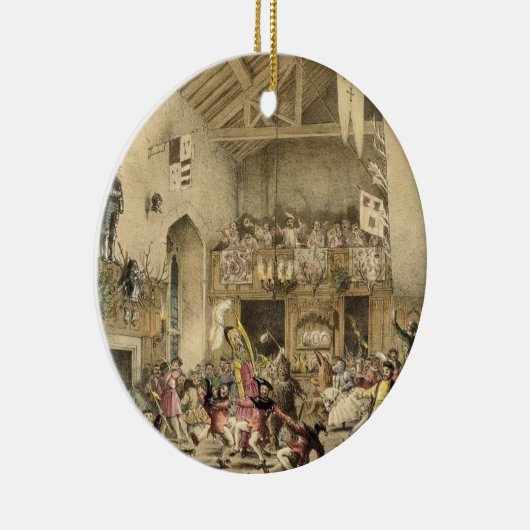 Zwölfte Nacht Revels im Großen Hall, Haddon Hal Keramikornament (Rechts)