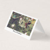 Zwölfte Nacht Weihnachtskarte beleuchtete Baum-Mal (Vorderseite)