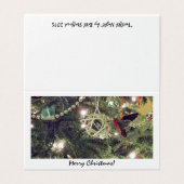 Zwölfte Nacht Weihnachtskarte beleuchtete Baum-Mal (Außenseite Aufgefaltet)