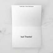 Zwölfte Nachtkarte Dankeskarte (Innenseite)