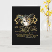 Zwölfte Nachtzitat (Goldversion) Karte (Gelbe Blume)