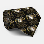 Zwölfte Nachtzitat (Goldversion) Krawatte (Gerollt)