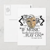 Zwölftel-Night-Musikangebot Postkarte (Vorne/Hinten)