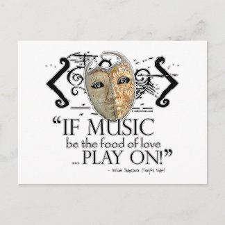 Zwölftel-Night-Musikangebot Postkarte