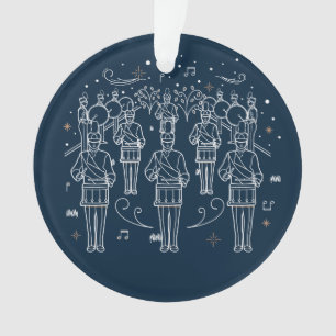 Zwölfter Weihnachtsfeiertag Acryl Ornament Blau