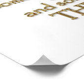 zwölftes Nachtangebot (Gold-Version) Poster (Ecke)