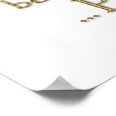 Zwölftes Nachtmusikangebot (Gold-Version) Poster (Ecke)