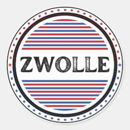 Zwolle City Pride Emblem – Niederländische Identit Runder Aufkleber