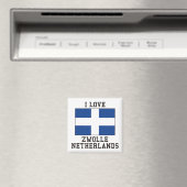Zwolle, niederländische Flagge Magnet (In Situ (Geschirrspüler))