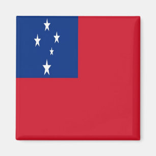 zWS001 SAMOA FLAG, Ozeanien, Kühlschrank Magnet