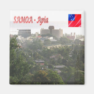 zWS008 UPOLO INSEL, Apia, Samoa, Ozeanien, Kühlsch Magnet
