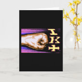 Zx Spectrum C64 Karate 8-bit Retro Karte (Gelbe Blume)