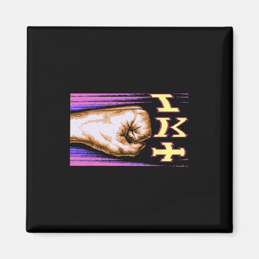 Zx Spectrum C64 Karate 8-bit Retro  Magnet (Vorne)