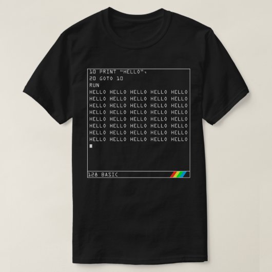 ZX Spectrum Geek Code Essential T Shirt (Design vorne)